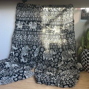 Elephant, balloon, hippy pants,